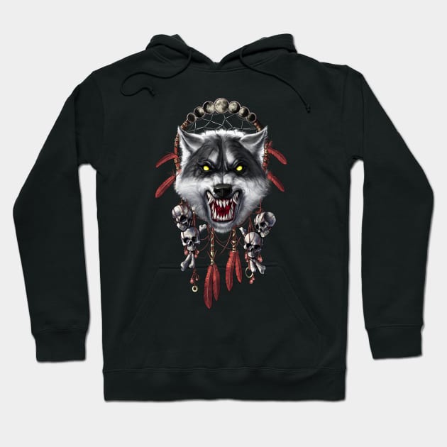 Werewolf Dreamcatcher Hoodie by underheaven